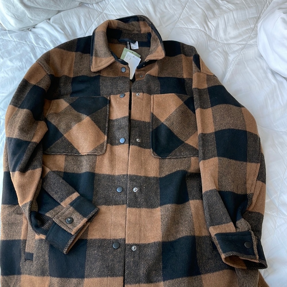 Oversized shacket